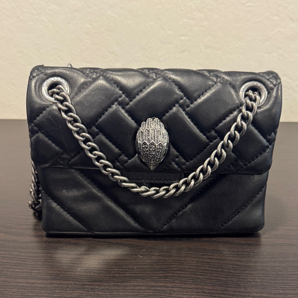 Black Quilted Chain Shoulder Bag